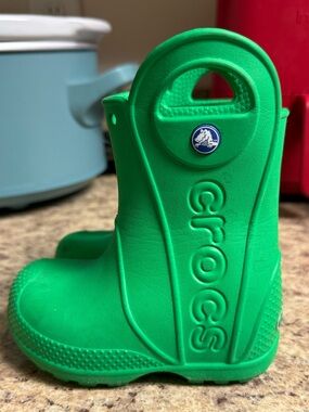 Crocs Toddler Green Rain Boots